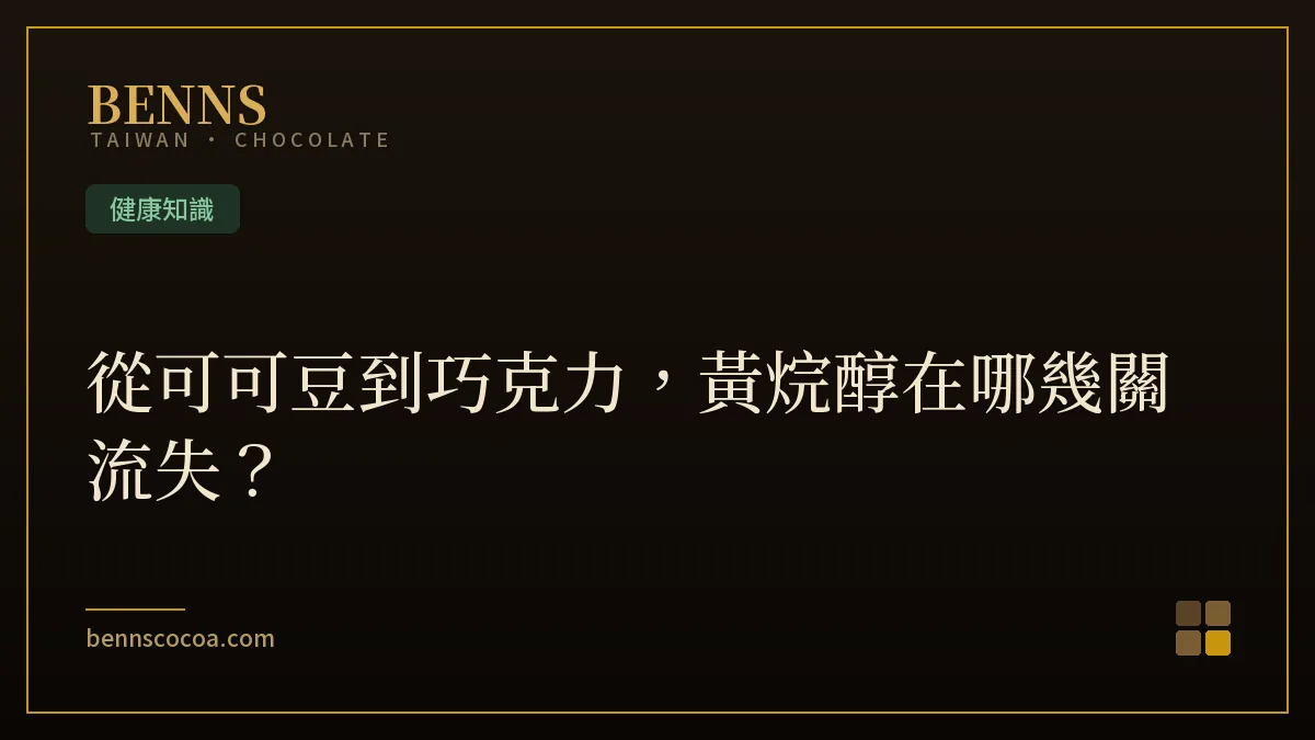 從可可豆到巧克力，黃烷醇在哪幾關流失？