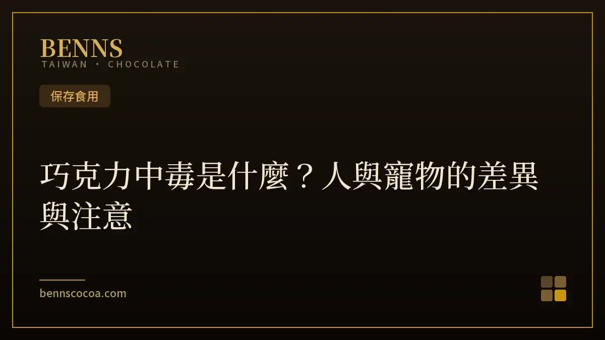 巧克力中毒是什麼？人與寵物的差異與注意