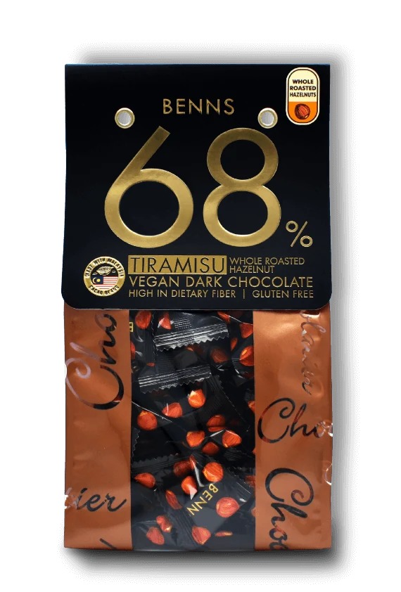 BENNS 68% 烤榛果黑巧克力榛果巧克力推薦